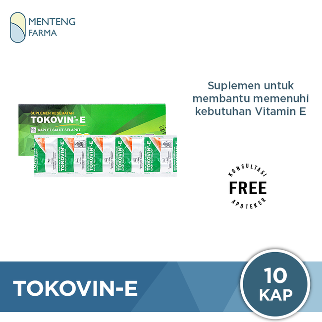 Tokovin-E 10 Kaplet - Vitamin E Antioksidan