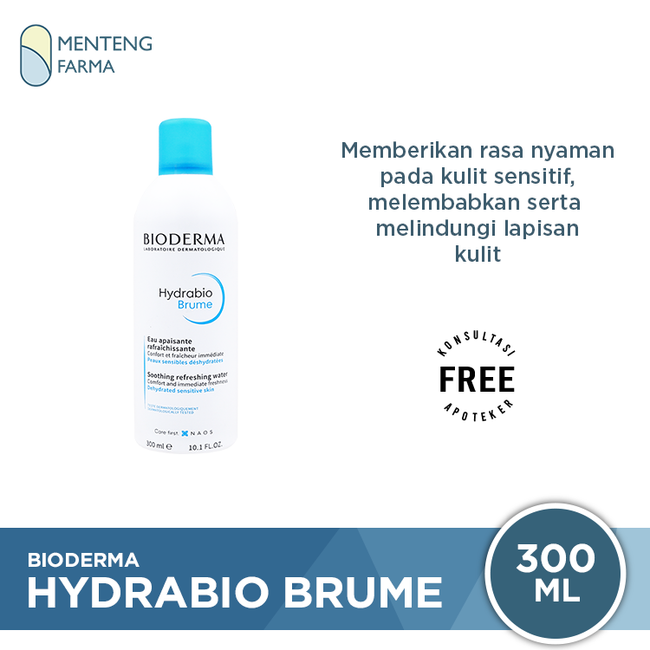 Bioderma Hydrabio Brume 300 ml - Refreshing Kulit Dehidrasi Sensitif