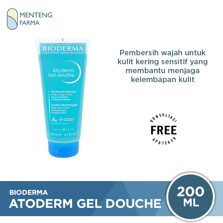 Bioderma Atoderm Gel Douche 200 ml - Sabun Kulit Kering Sensitif