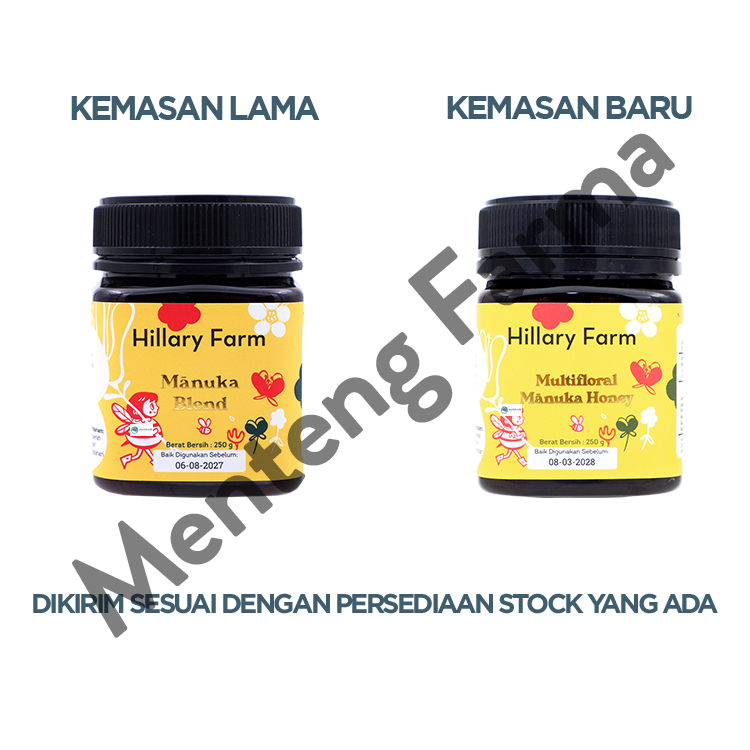 Multifloral Manuka Honey Hillary Farm 250 Gram - 100 % Madu Manuka Asli