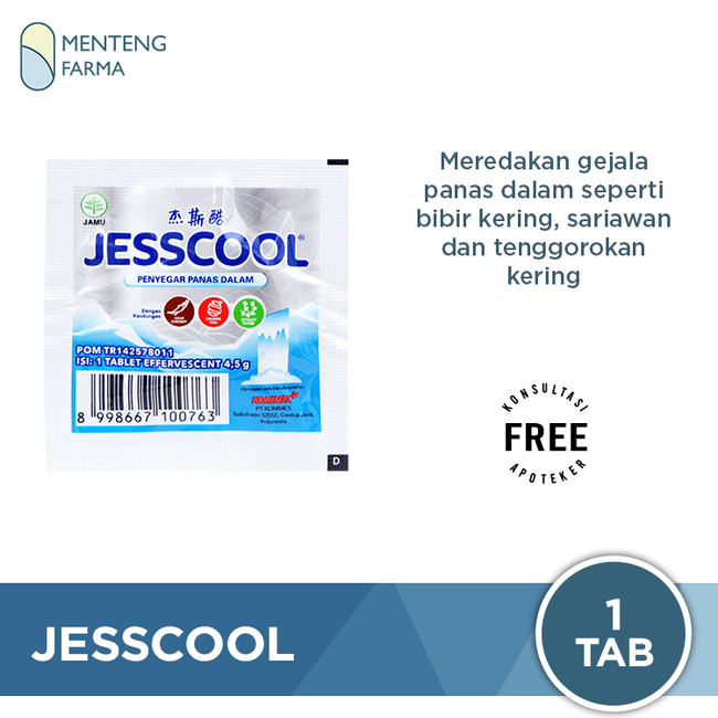 Jesscool - Minuman Penyegar Panas Dalam, Sariawan, Bibir Pecah-Pecah