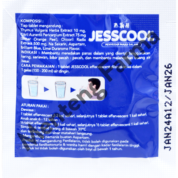 Jesscool - Minuman Penyegar Panas Dalam, Sariawan, Bibir Pecah-Pecah ...