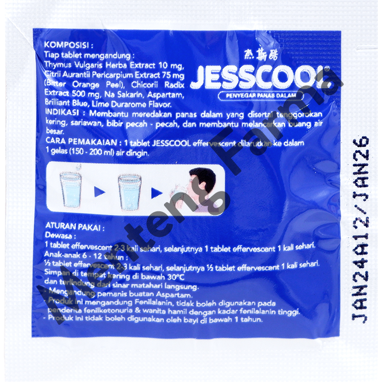 Jesscool - Minuman Penyegar Panas Dalam, Sariawan, Bibir Pecah-Pecah