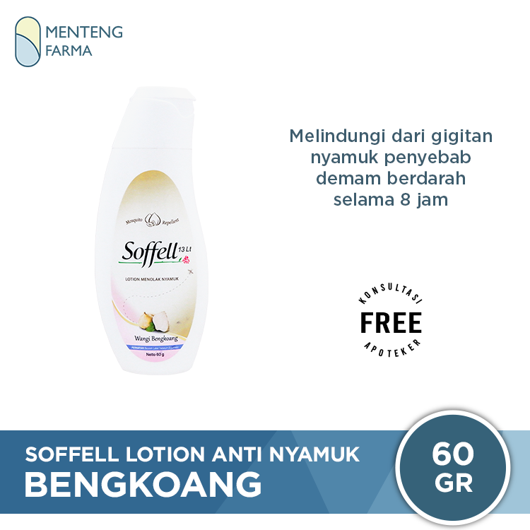 Soffell Lotion Wangi Bengkoang 60 Gr - Lotion Anti Nyamuk