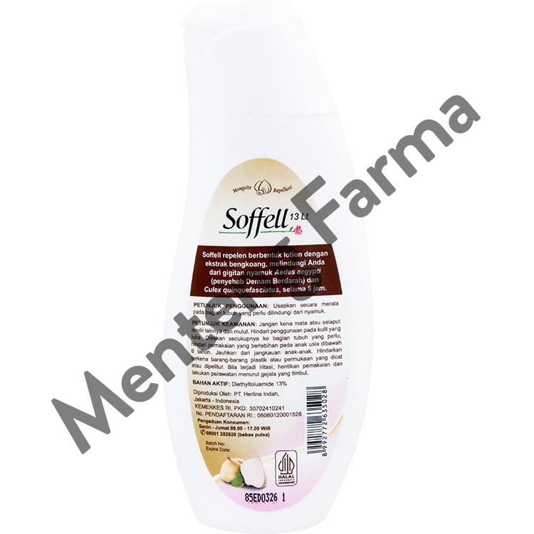 Soffell Lotion Wangi Bengkoang 60 Gr - Lotion Anti Nyamuk