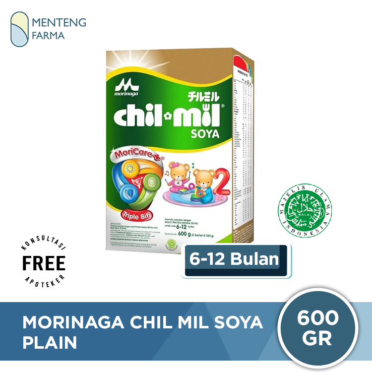 Morinaga Chil Mil Soya 600 Gr - Susu Formula Bayi Lanjutan