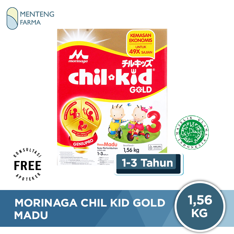 Morinaga Chil Kid Gold Madu 1,56 Kg - Susu Pertumbuhan Anak 1-3 Tahun