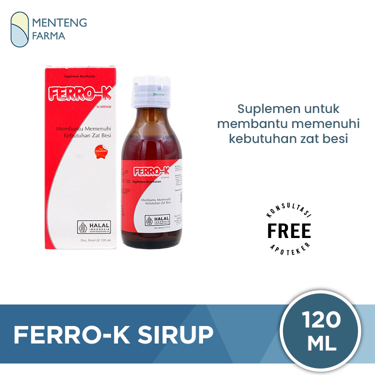 Ferro-K Sirup 120 mL - Memenuhi Kebutuhan Zat Besi