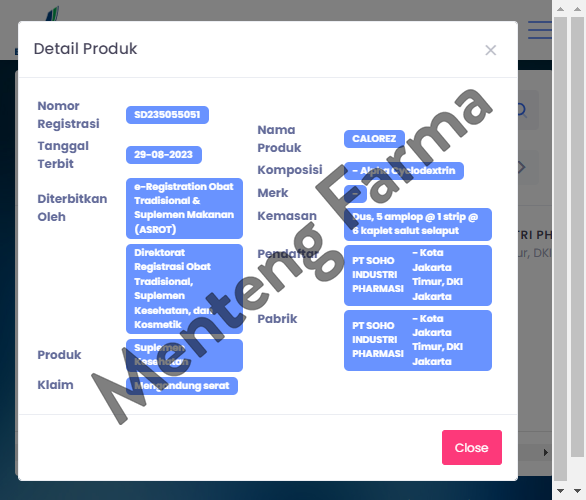 CalorEZ 6 Kaplet - Memenuhi Kebutuhan Serat