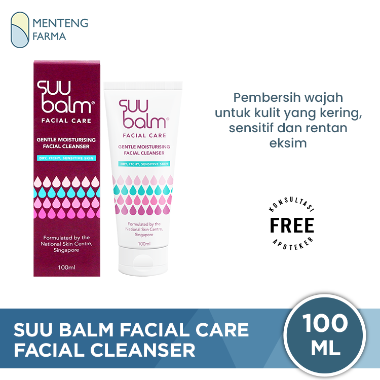 Suu Balm Facial Cleanser Dry Itchy Sensitive Skin 100 mL - Pembersih Wajah Kulit Kering dan Sensitif