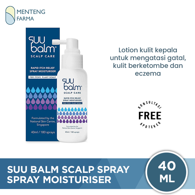 Suu Balm Scalp Spray Itchy Flaky Scalp 40 mL - Mengatasi Gatal dan Ketombe