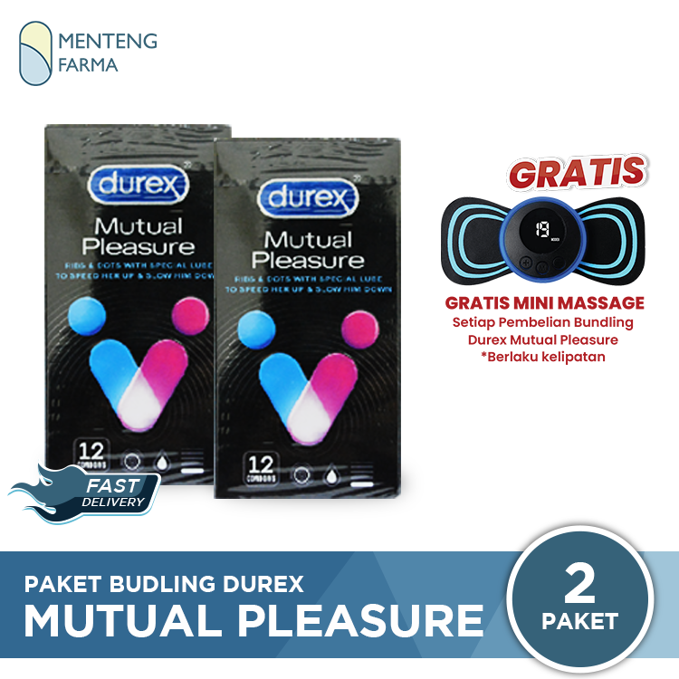 Paket Bundling Durex Mutual Pleasure Isi 12