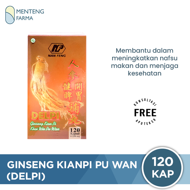 Ginseng Kianpi Pu Wan (Delpi) - Suplemen Penambah Berat Badan
