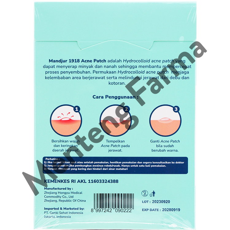 Mandjur Acne Patch Bundling 3 Pcs - Plester Jerawat Isi 36 Patches