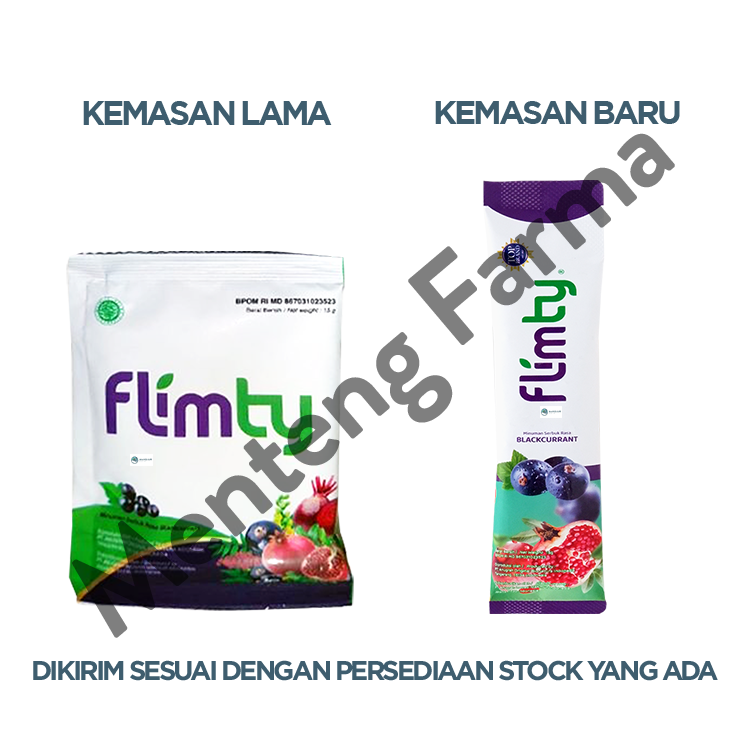 Flimty Fiber Blackcurrant Sachet 15 Gr - Pelangsing Diet Detox