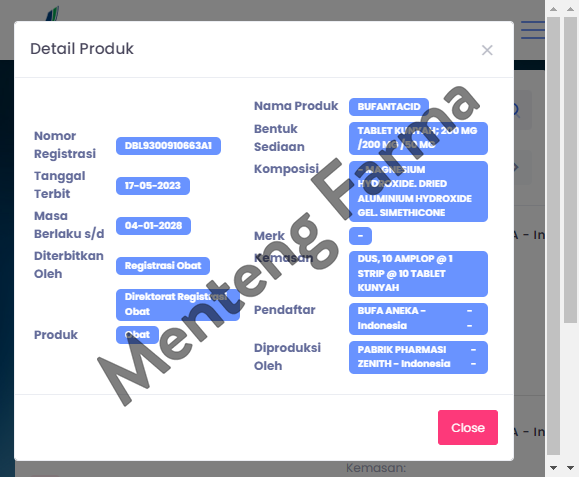 Bufantacid 10 Tablet - Obat Sakit Maag dan Lambung