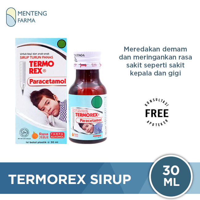 Termorex 30 mL - Penurun Panas dan Pereda Nyeri Anak