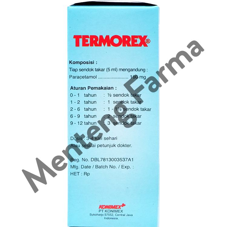 Termorex 30 mL - Penurun Panas dan Pereda Nyeri Anak