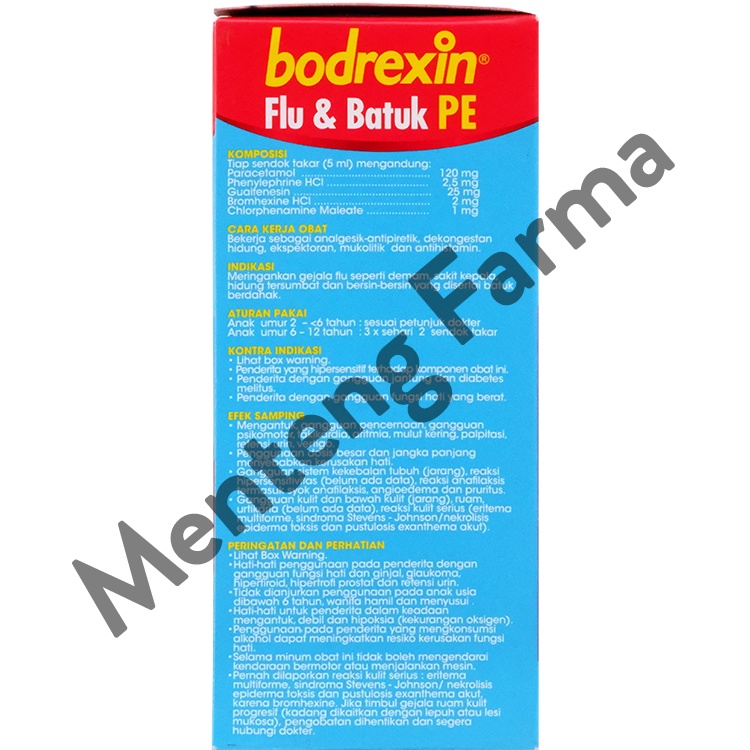 Bodrexin Flu & Pilek PE Sirup - Pereda Flu dan Pilek Pada Anak