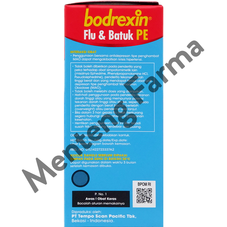 Bodrexin Flu & Pilek PE Sirup - Pereda Flu dan Pilek Pada Anak