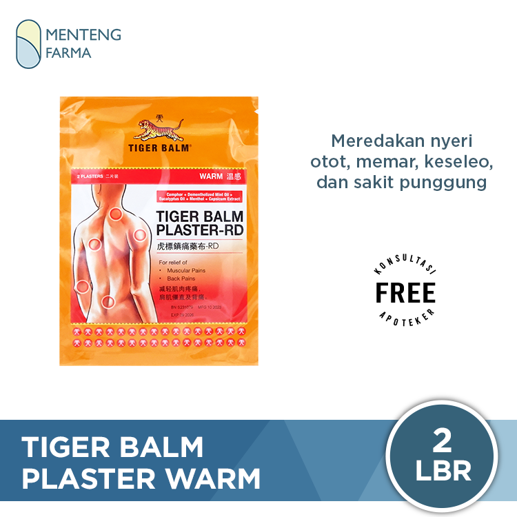 Tiger Balm Plaster (Warm) - Koyo Pereda Nyeri Otot / Punggung / Encok