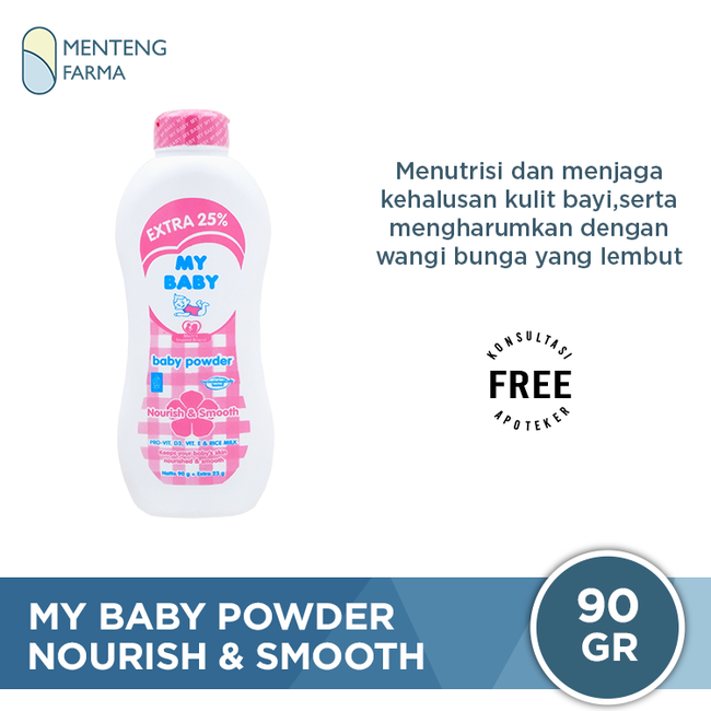 My Baby Powder Nourish & Smooth 90 Gr - Bedak Tabur Bayi