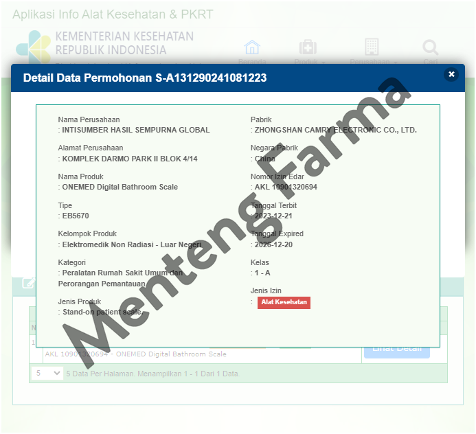 Timbangan Badan Digital Onemed EB 5670 - Timbangan Badan Digital