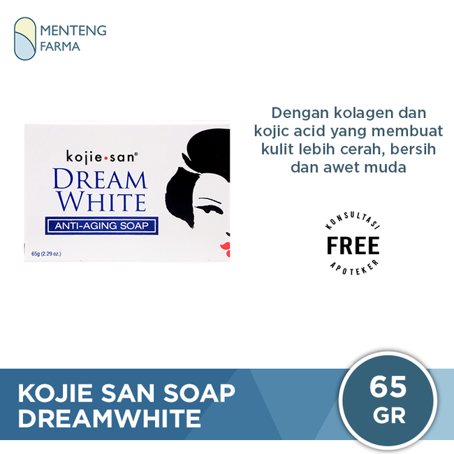 Kojie San Dreamwhite Soap 65g - Kulit Lebih Cerah Sehat dan Awet Muda