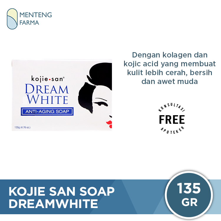 Kojie San Dreamwhite Soap 135g - Kulit Lebih Cerah Sehat dan Awet Muda