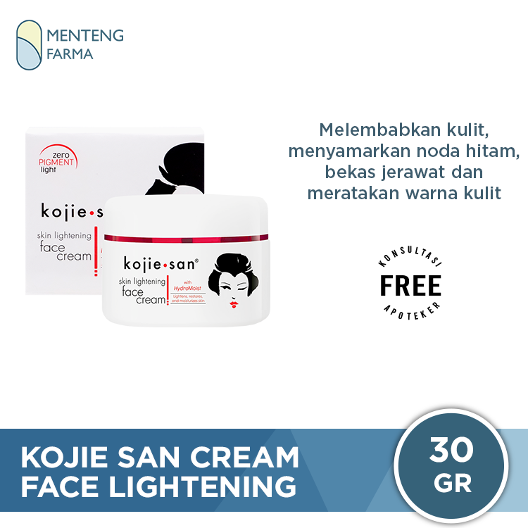Kojie San Face Lightening Cream 30g - Mencerahkan dan Menyamarkan Noda Hitam