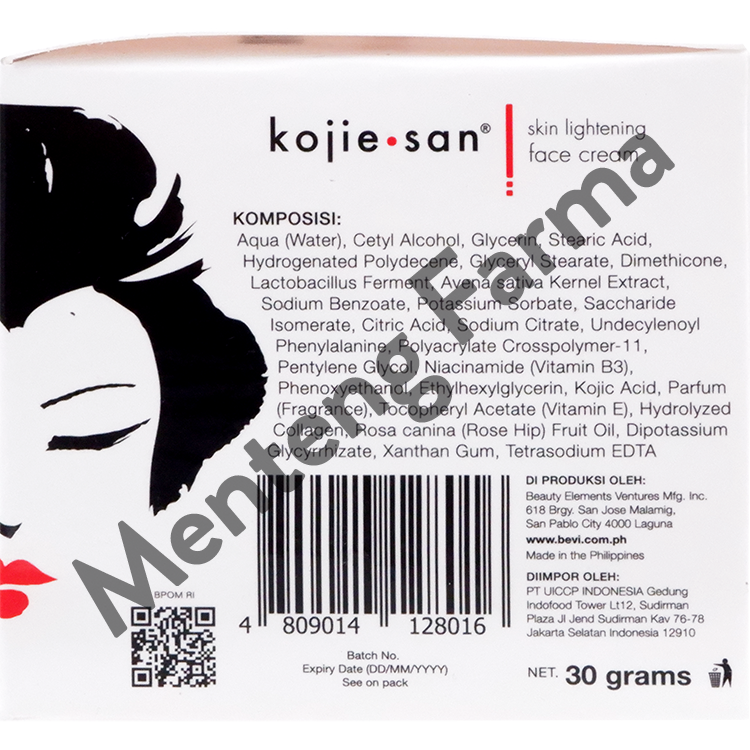 Kojie San Face Lightening Cream 30g - Mencerahkan dan Menyamarkan Noda Hitam