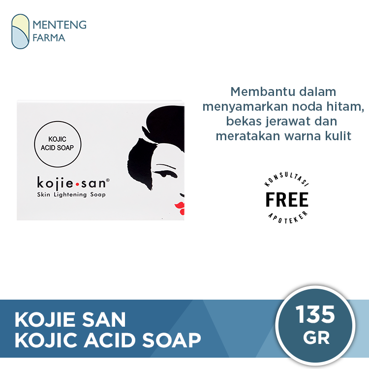 Kojie San Kojic Acid Soap 135g - Mencerahkan dan Meratakan Warna Kulit