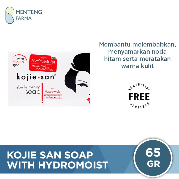 Kojie San Skin Lightening Soap with Hydromoist 65g - Mencerahkan dan Melembabkan Kulit