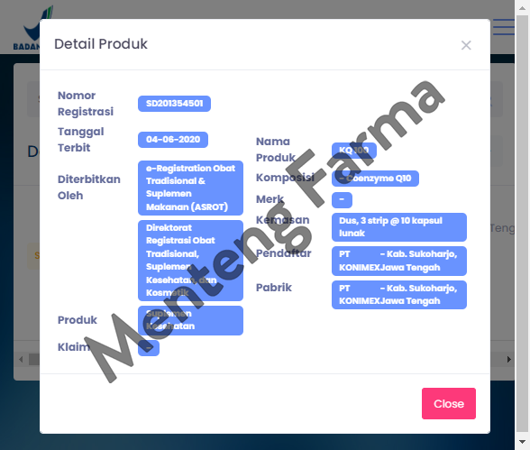 KQ 100 mg 10 Kapsul - Memelihara Kesehatan Tubuh