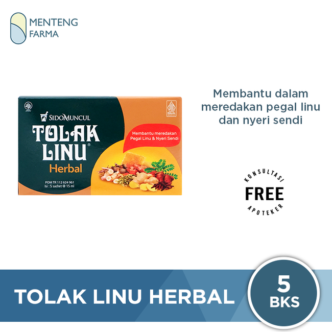 Tolak Linu Herbal - Dus isi 5 sachet