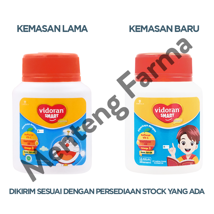 Vidoran Smart Orange 25 Tablet - Tablet Multivitamin dan Daya Tahan Tubuh Anak