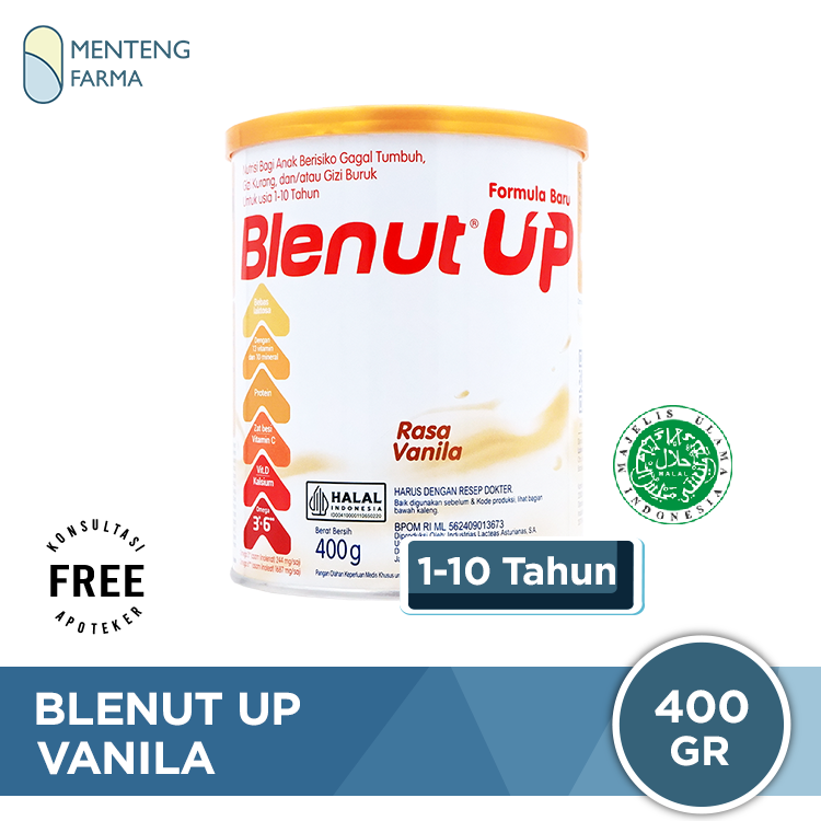 Blenut UP Vanilla 400 gr - Susu Khusus Anak Malnutrisi atau Gizi Buruk