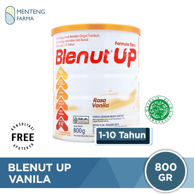 Blenut UP Vanilla 800 gr - Susu Khusus Anak Malnutrisi atau Gizi Buruk