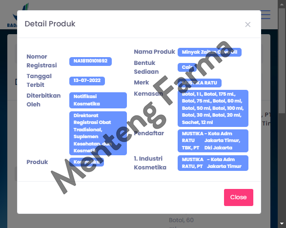 Mustika Ratu Minyak Zaitun 175 ml - Pelembab Kulit dan Minyak Pijat