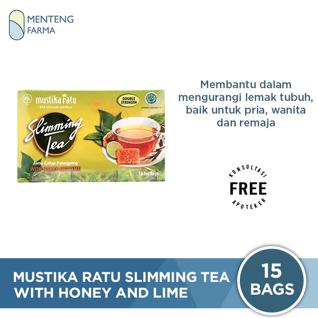 Mustika Ratu Slimming Tea with Honey and Lime isi 15 Bags - Teh Pelangsing