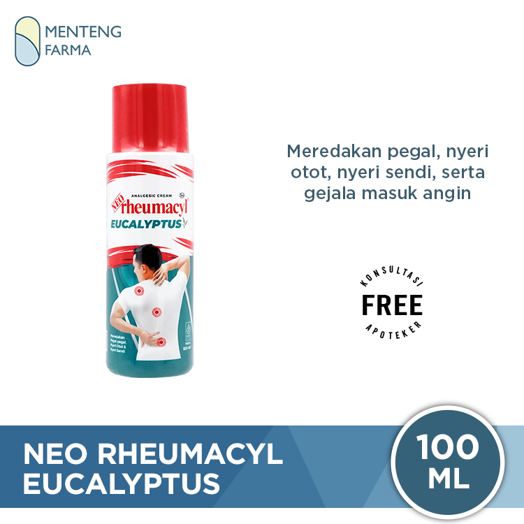 Neo Rheumacyl Eucalyptus 100 mL - Krim Analgesik Pereda Nyeri Otot dan Sendi