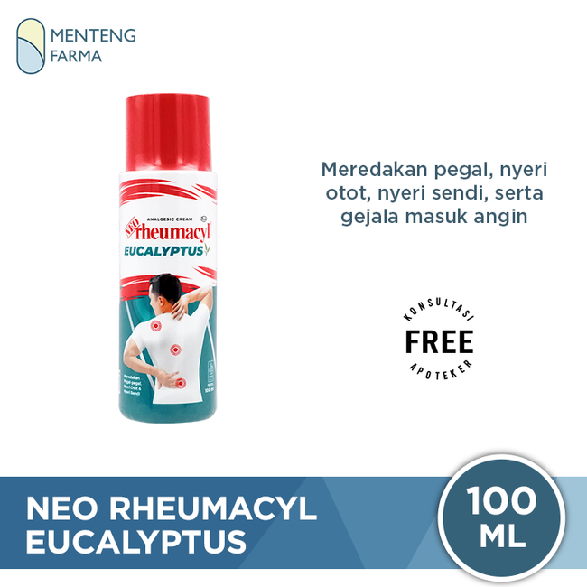 Neo Rheumacyl Eucalyptus 100 mL - Krim Analgesik Pereda Nyeri Otot dan Sendi