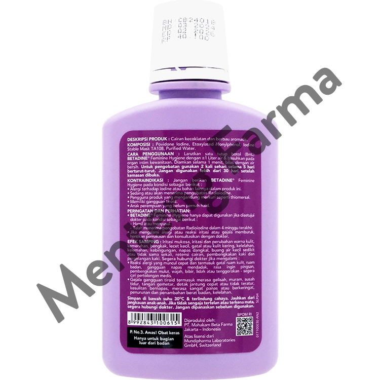 Betadine Feminine Hygiene 60 mL - Pembersih Kewanitaan