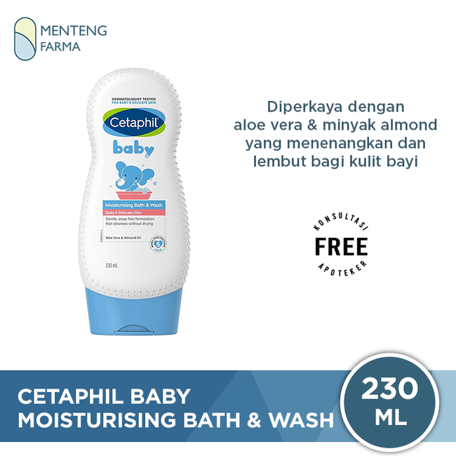 Cetaphil Baby Moisturising Bath & Wash 230 mL - Sabun Mandi Bayi