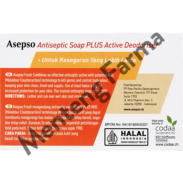 Asepso Fresh 80 Gram - Sabun Batang Antiseptik