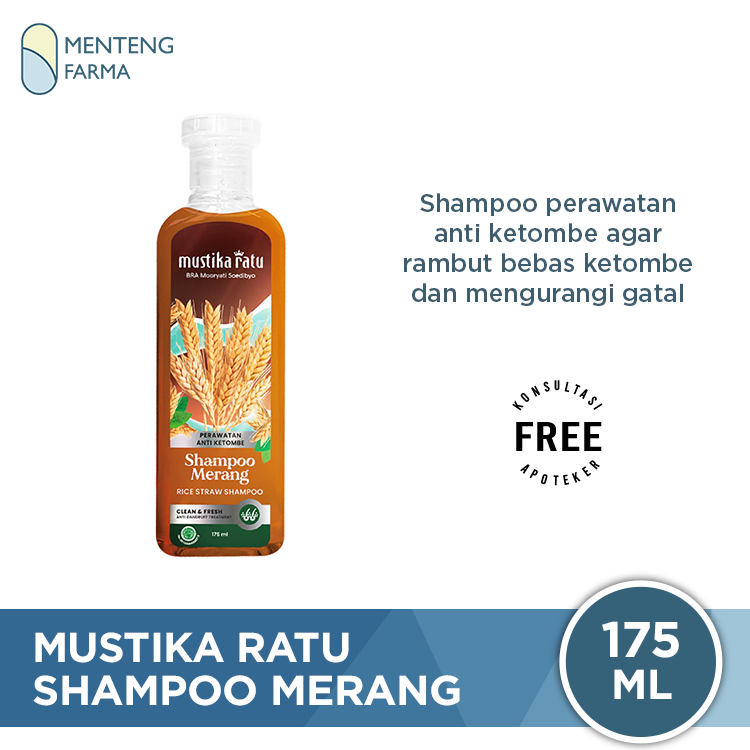 Mustika Ratu Shampoo Merang 175 ml - Perawatan Anti Ketombe