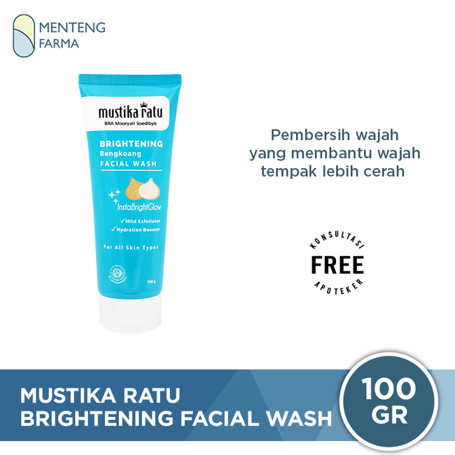 Mustika Ratu Brightening Bengkoang Facial Wash 100 gr - Mencerahkan Wajah