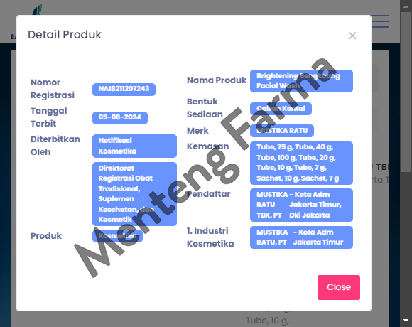 Mustika Ratu Brightening Bengkoang Facial Wash 100 gr - Mencerahkan Wajah