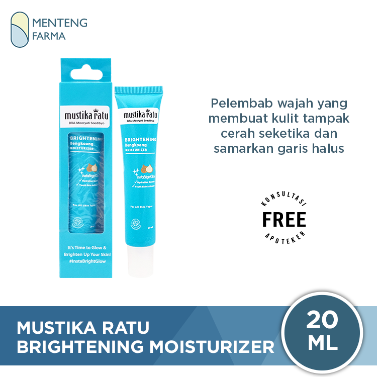 Mustika Ratu Brightening Bengkoang Moisturizer Mousse Cream 20 ml - Pelembab Wajah