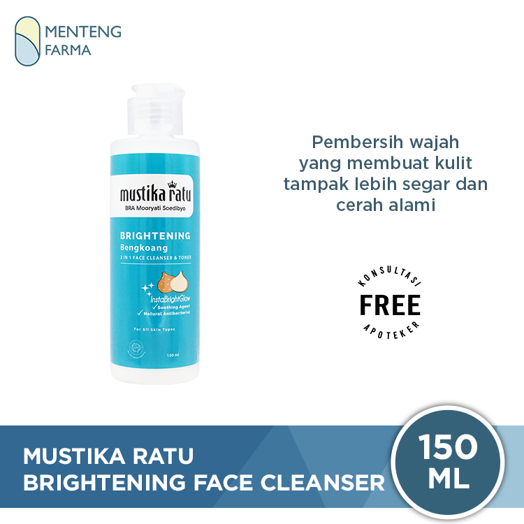 Mustika Ratu Brightening Bengkoang 2In1 Face Cleanser Toner 150 ml - Pembersih dan Pencerah Wajah